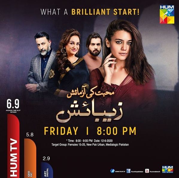 Zebaish Drama Cast, Story, Timings, Teaser, Episode, Promo Review, Drama OST Song and Main Lead Role is Zara Noor Abbas, Asad Siddiqui and Babar Ali