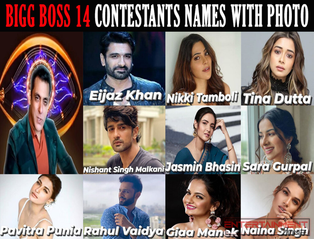 Bigg Boss 14 Contestants Name and Photos 