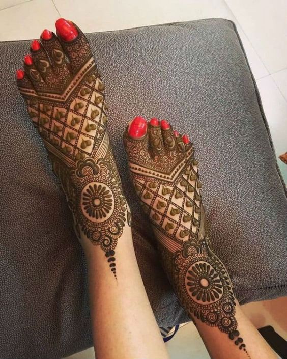 Feet Mehndi Design - 2