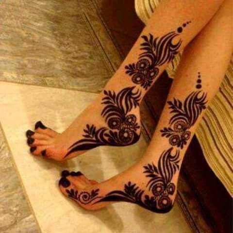 Feet Mehndi Design - 5