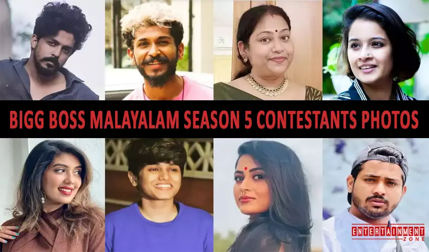 Bigg Boss Malayalam Season 5 Contestants Photos 2023