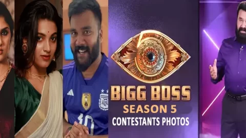 Bigg Boss Malayalam Season 5 Contestants Photos